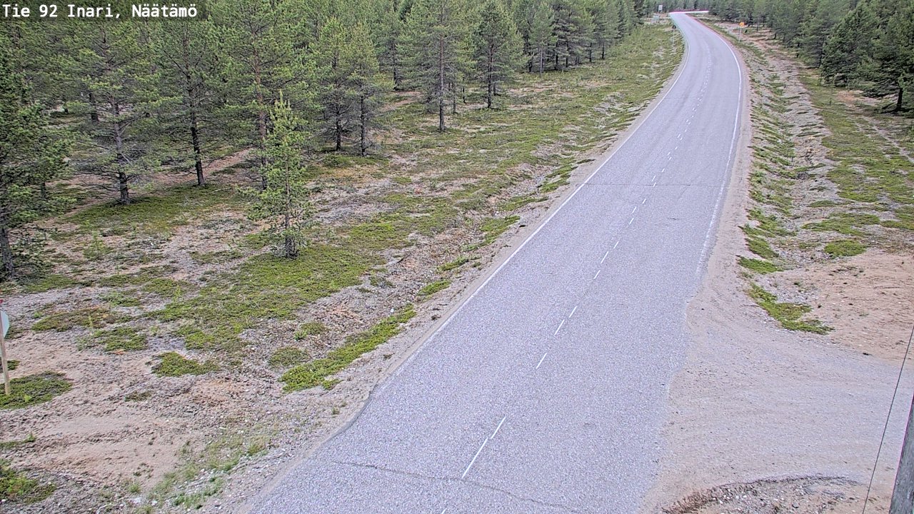 Kelikamerat Kuva Tie 92 Inari, Näätämö, Inari, Lappi