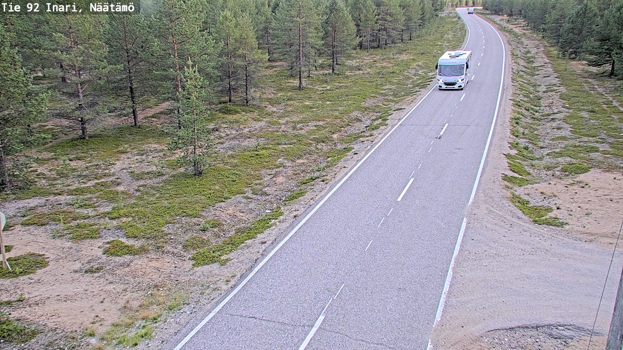 Kelikamerat Kuva Tie 92 Inari, Näätämö, Inari, Lappi