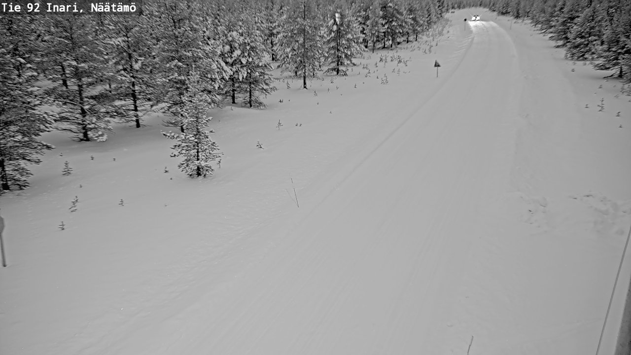 Weather Camera Image Väg 92 Enare, Näätämö, Inari, Lappi