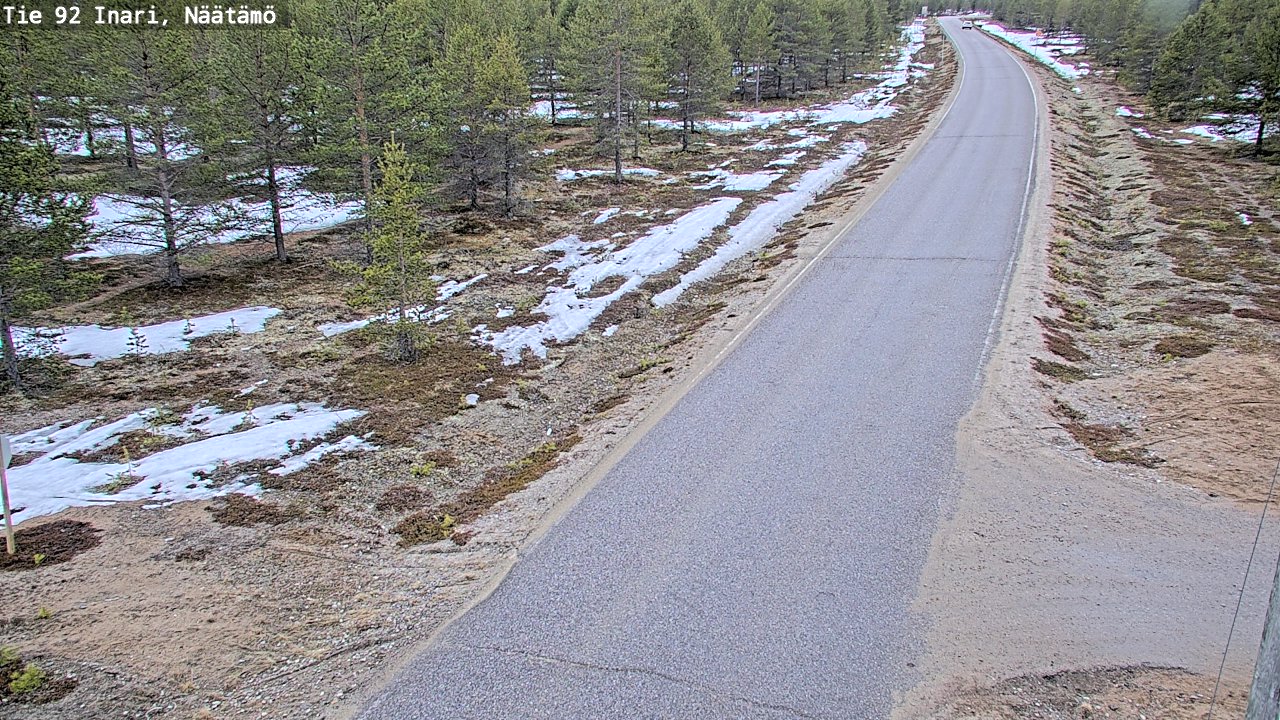Kelikamerat Kuva Tie 92 Inari, Näätämö, Inari, Lappi