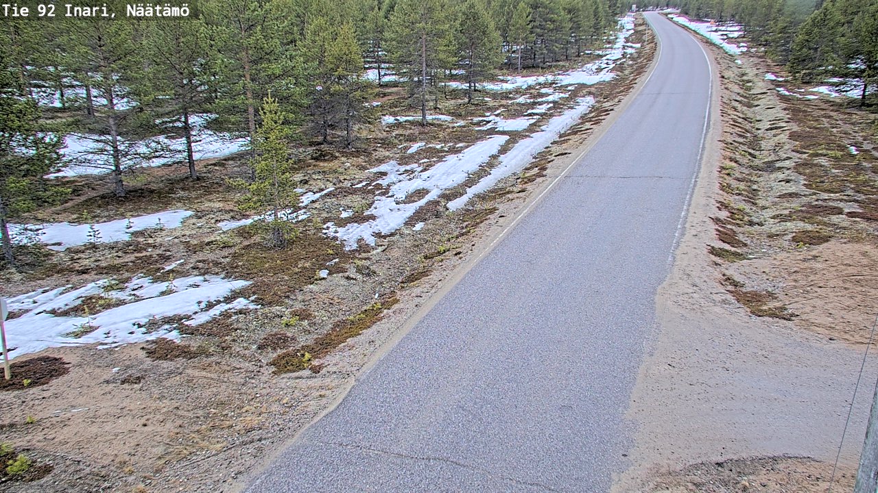 Kelikamerat Kuva Tie 92 Inari, Näätämö, Inari, Lappi