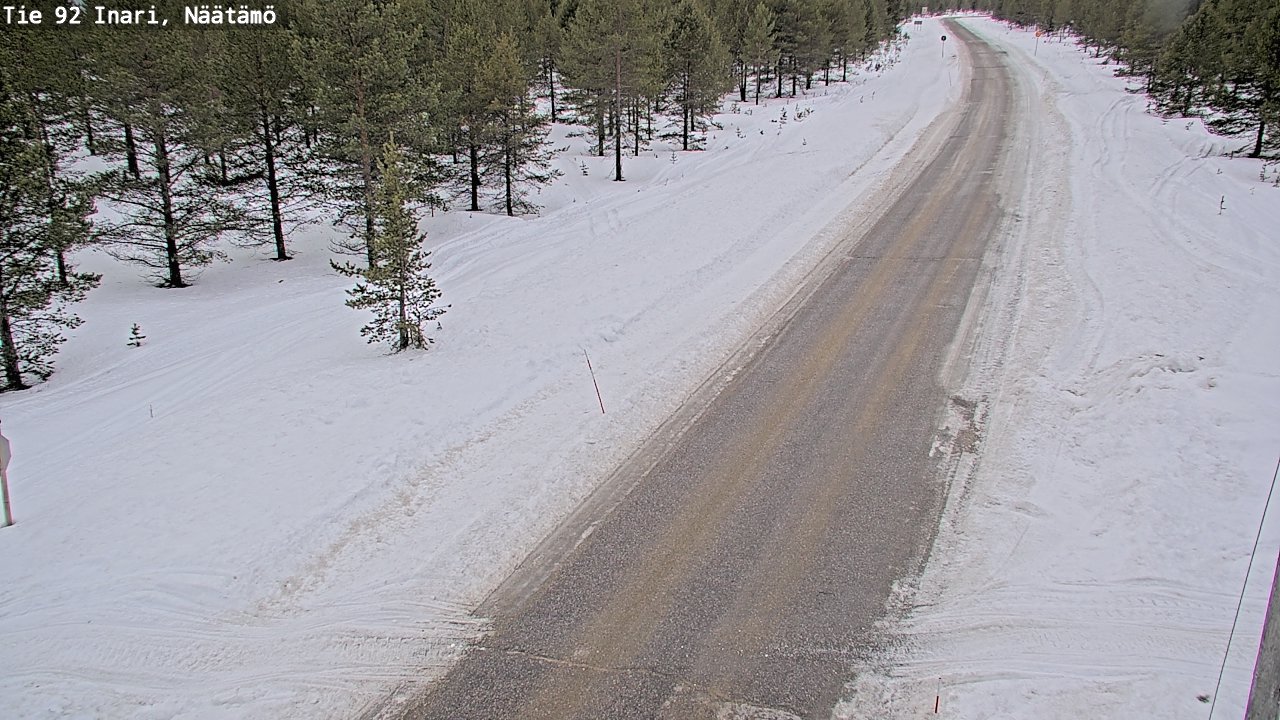Kelikamerat Kuva Tie 92 Inari, Näätämö, Inari, Lappi