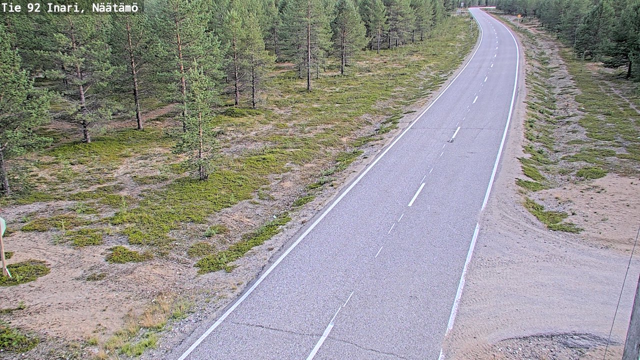 Kelikamerat Kuva Tie 92 Inari, Näätämö, Inari, Lappi
