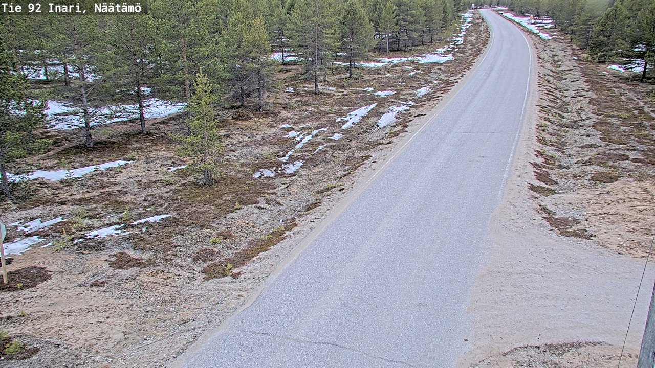 Weather Camera Image Road 92 Inari, Näätämö, Inari, Lappi