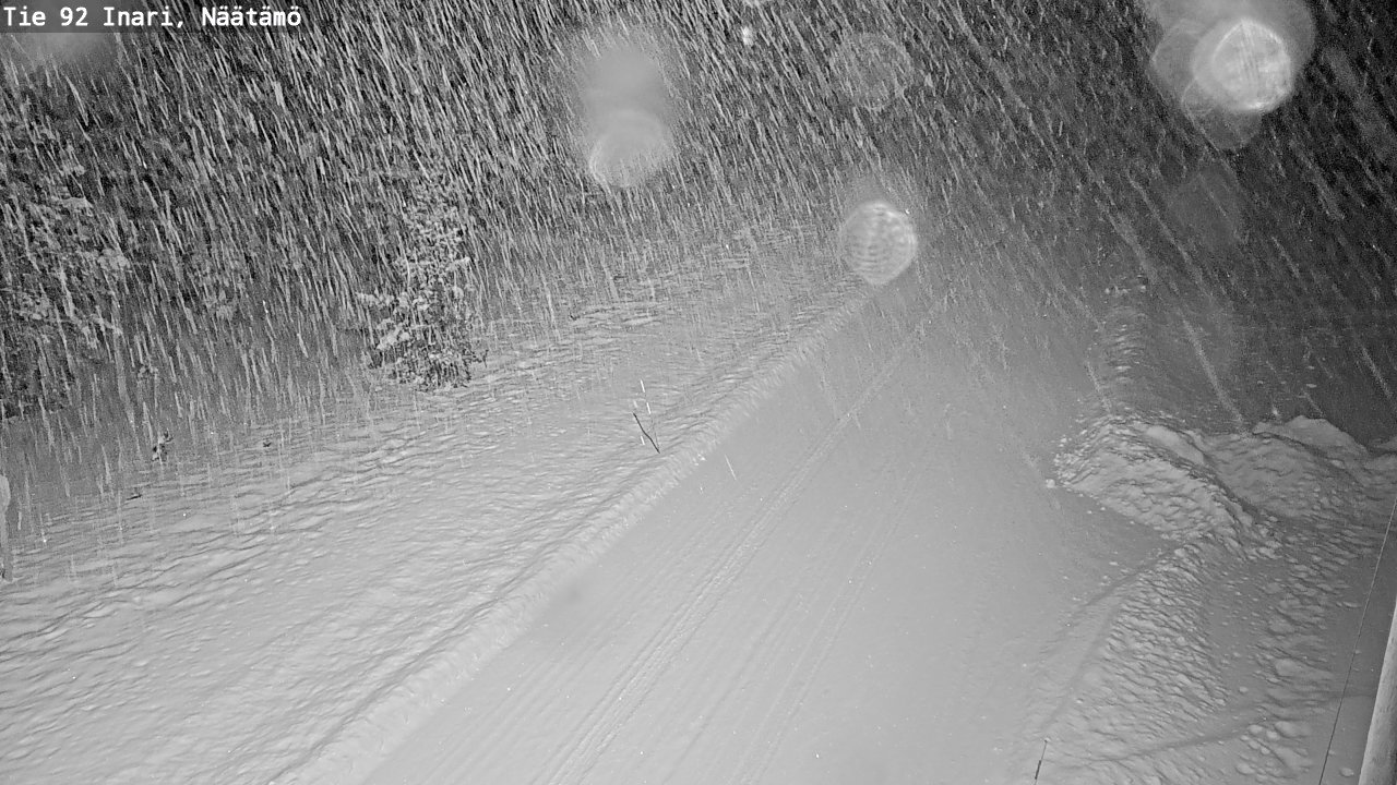Weather Camera Image Road 92 Inari, Näätämö, Inari, Lappi