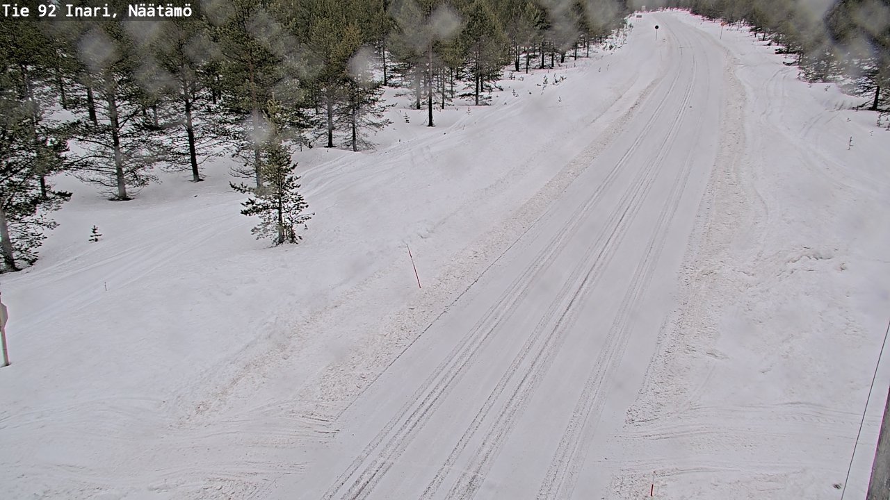 Weather Camera Image Road 92 Inari, Näätämö, Inari, Lappi