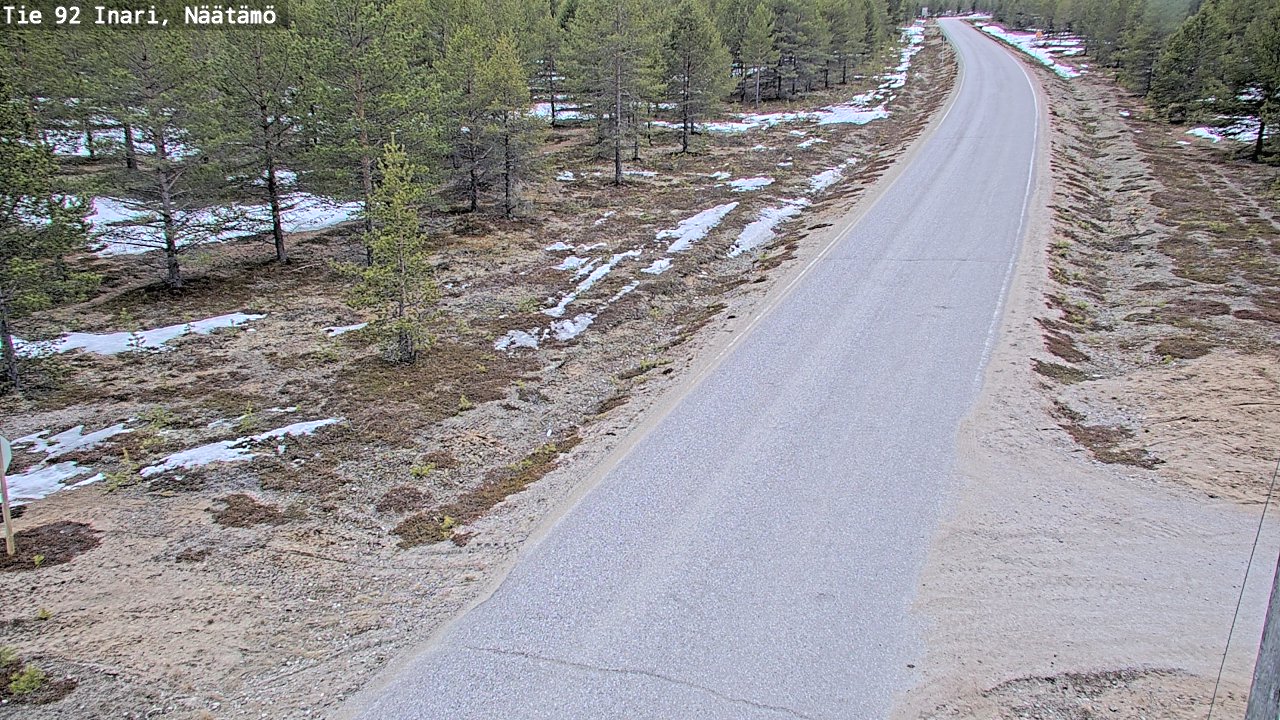 Kelikamerat Kuva Tie 92 Inari, Näätämö, Inari, Lappi