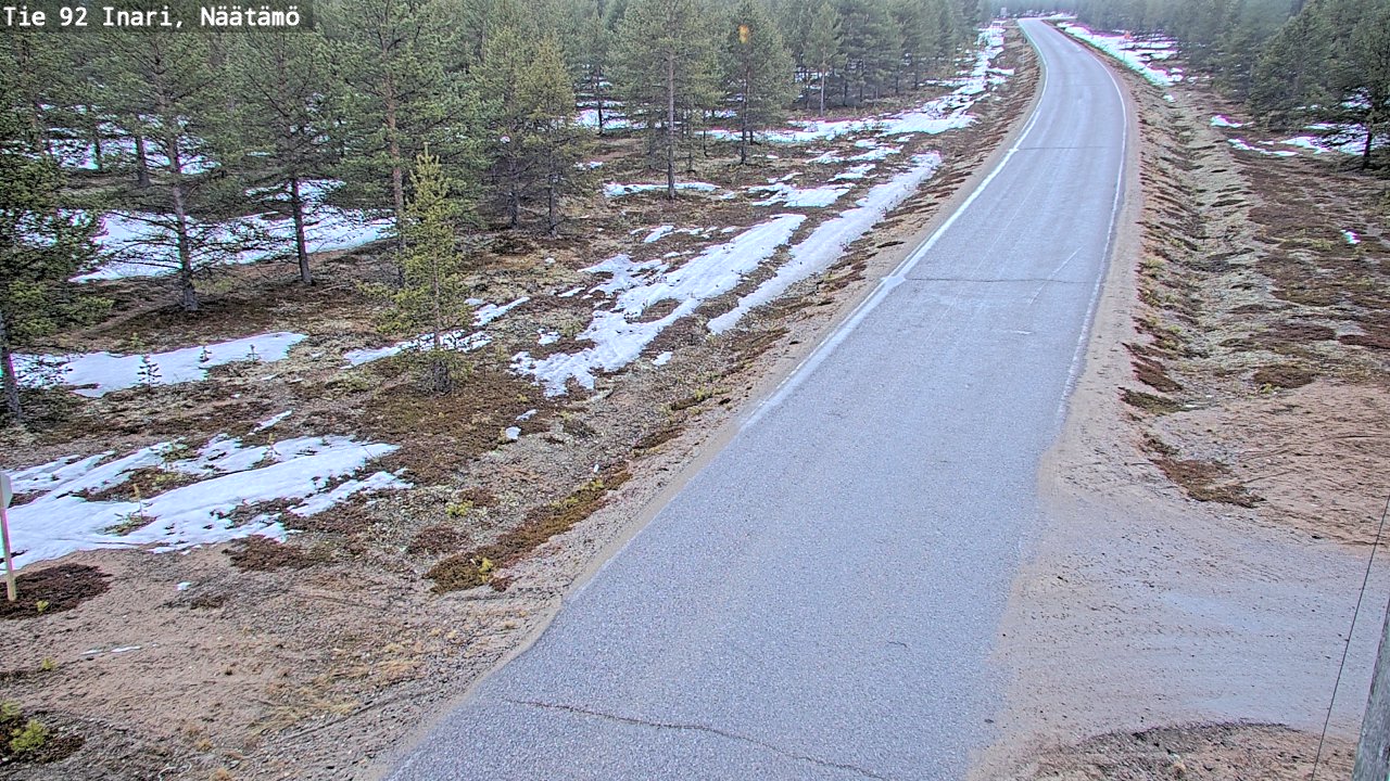 Kelikamerat Kuva Tie 92 Inari, Näätämö, Inari, Lappi