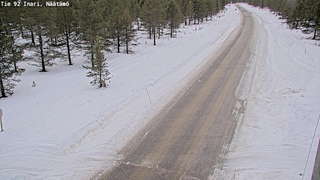 Kelikamerat Kuva Tie 92 Inari, Näätämö, Inari, Lappi