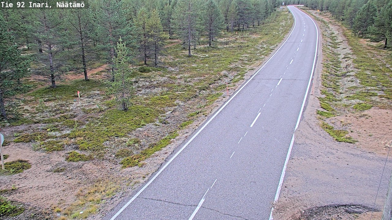 Kelikamerat Kuva Tie 92 Inari, Näätämö, Inari, Lappi