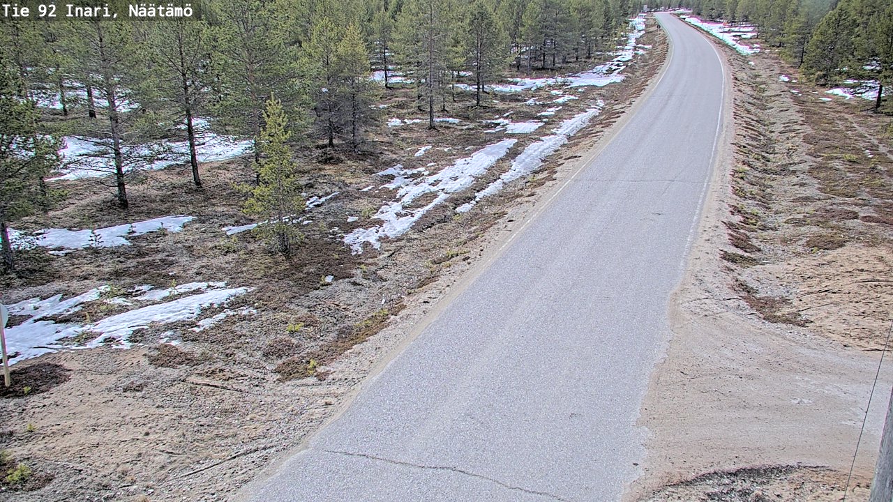 Kelikamerat Kuva Tie 92 Inari, Näätämö, Inari, Lappi