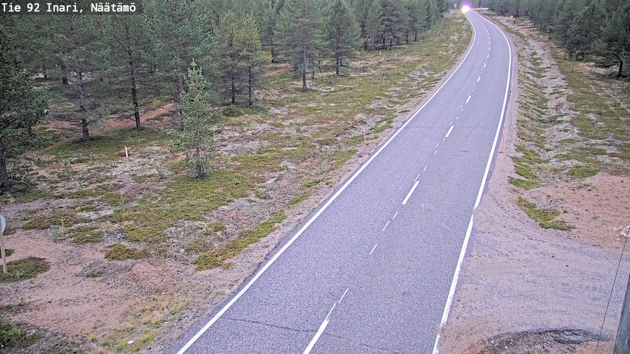 Kelikamerat Kuva Tie 92 Inari, Näätämö, Inari, Lappi