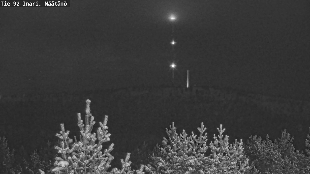 Weather Camera Image Road 92 Inari, Näätämö, Inari, Lappi