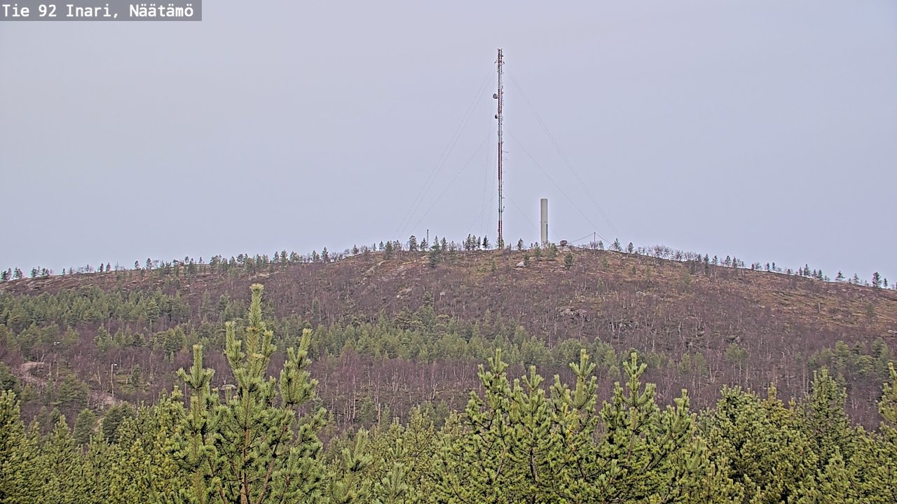 Weather Camera Image Väg 92 Enare, Näätämö, Inari, Lappi