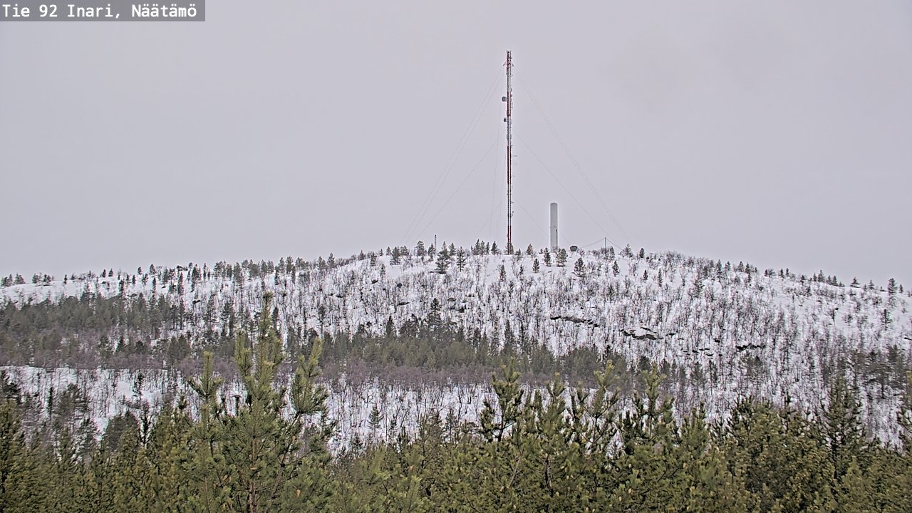Weather Camera Image Road 92 Inari, Näätämö, Inari, Lappi