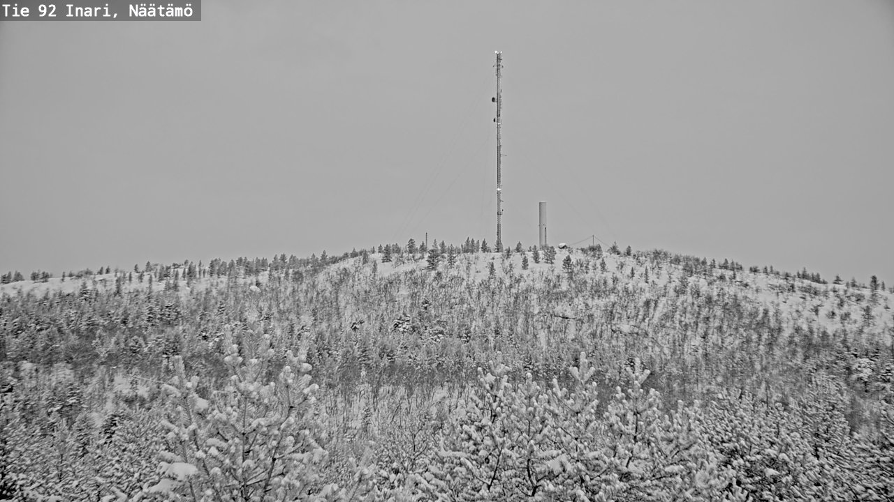 Weather Camera Image Road 92 Inari, Näätämö, Inari, Lappi