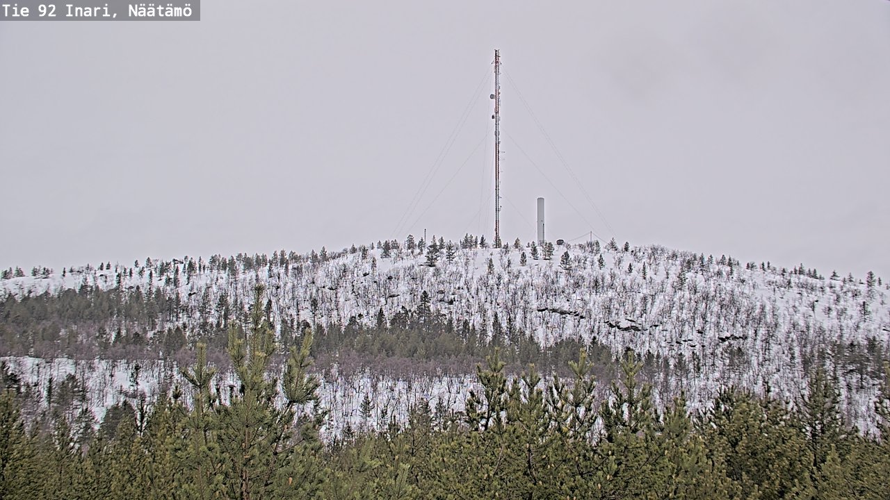 Weather Camera Image Road 92 Inari, Näätämö, Inari, Lappi