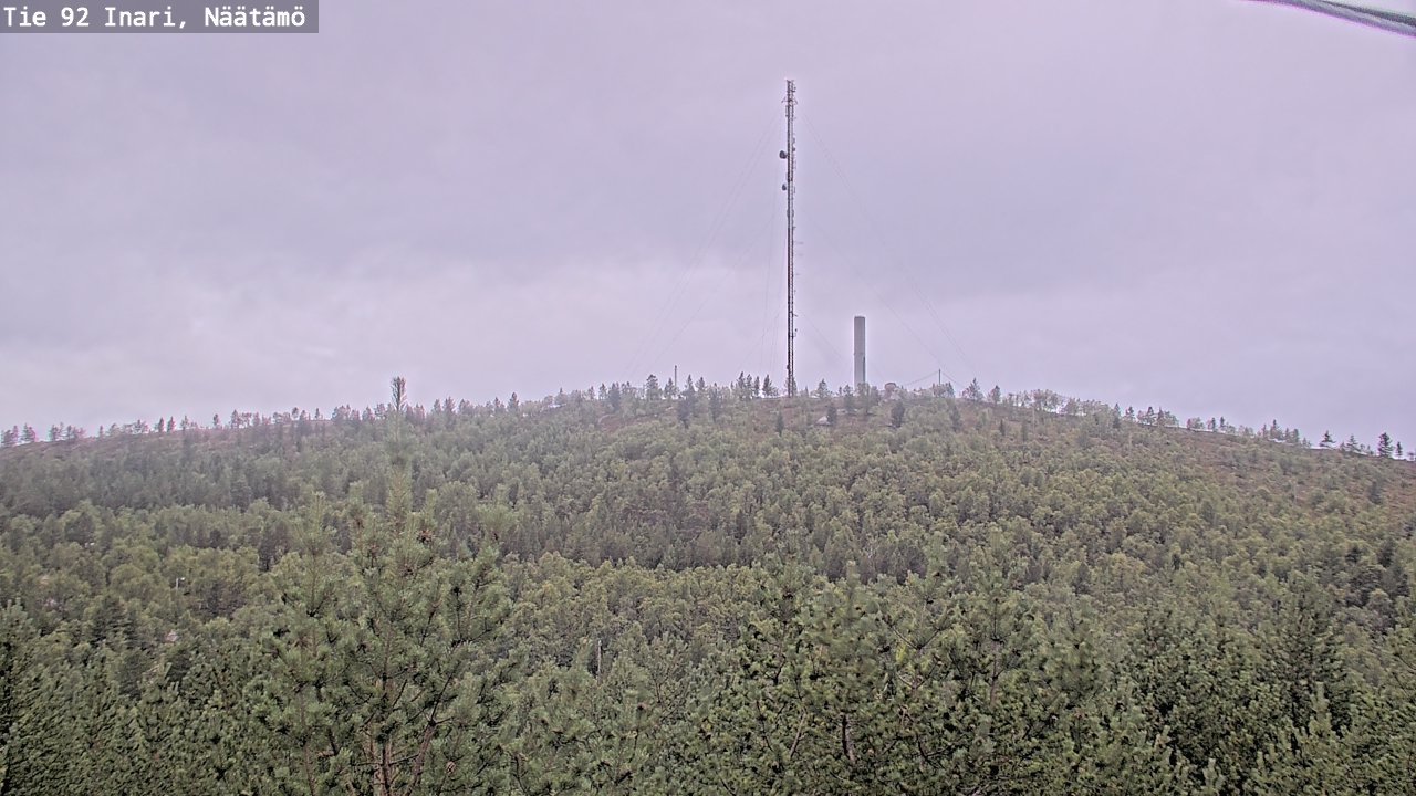 Weather Camera Image Road 92 Inari, Näätämö, Inari, Lappi