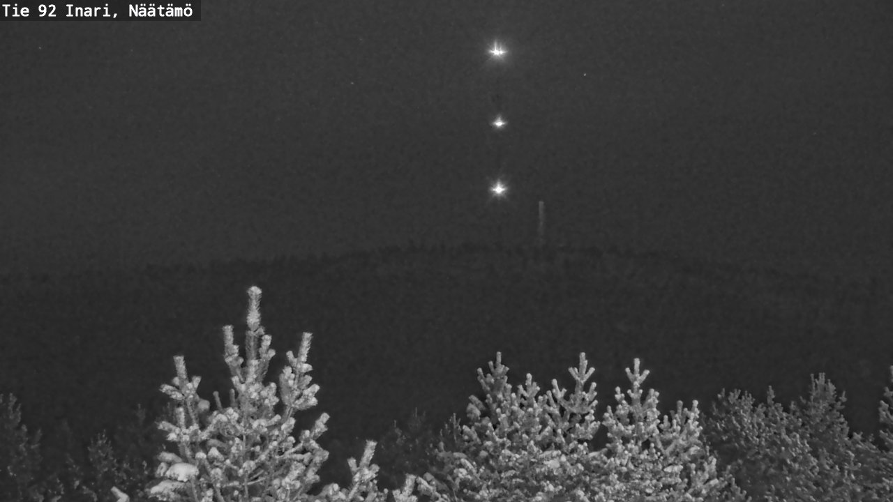 Weather Camera Image Road 92 Inari, Näätämö, Inari, Lappi