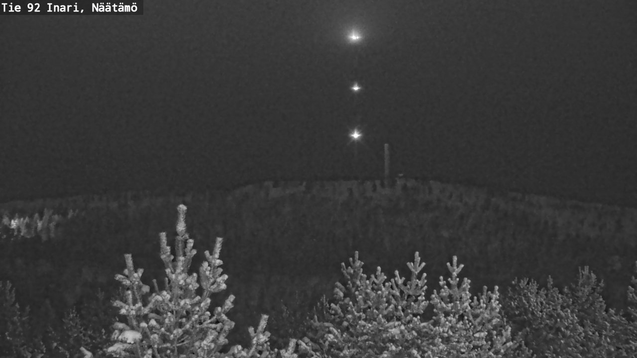 Weather Camera Image Road 92 Inari, Näätämö, Inari, Lappi