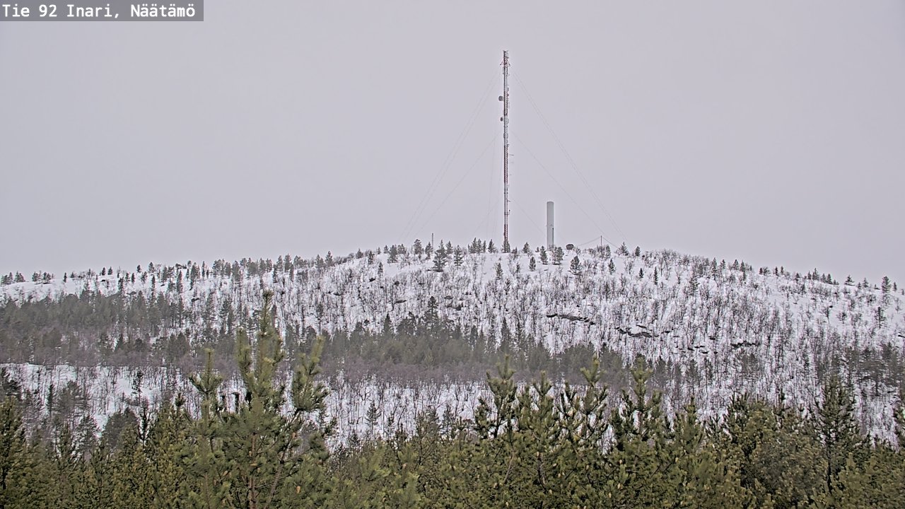 Weather Camera Image Road 92 Inari, Näätämö, Inari, Lappi