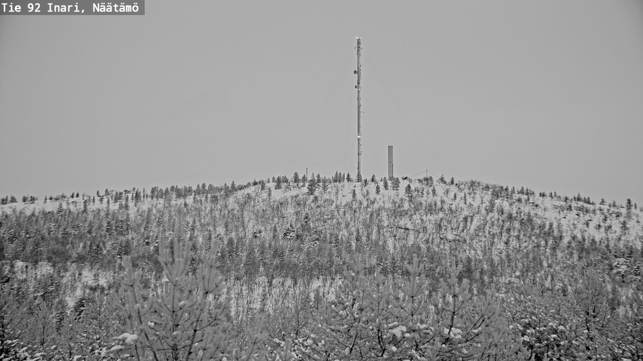 Weather Camera Image Väg 92 Enare, Näätämö, Inari, Lappi