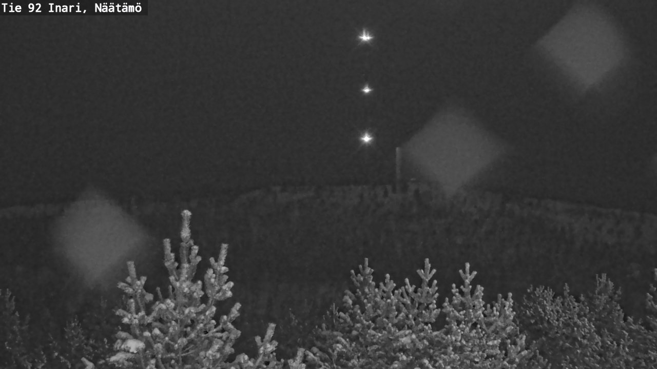 Weather Camera Image Road 92 Inari, Näätämö, Inari, Lappi