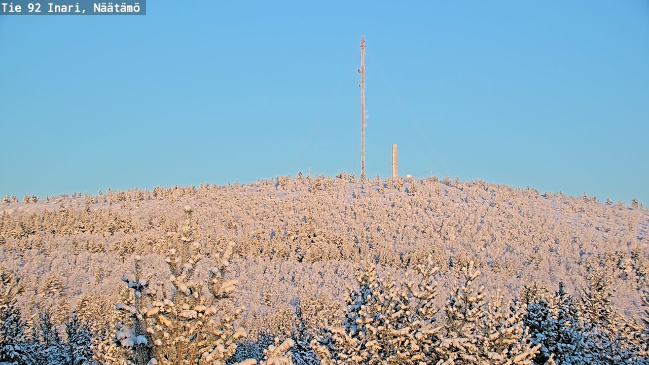 Kelikamerat Kuva Tie 92 Inari, Näätämö, Inari, Lappi