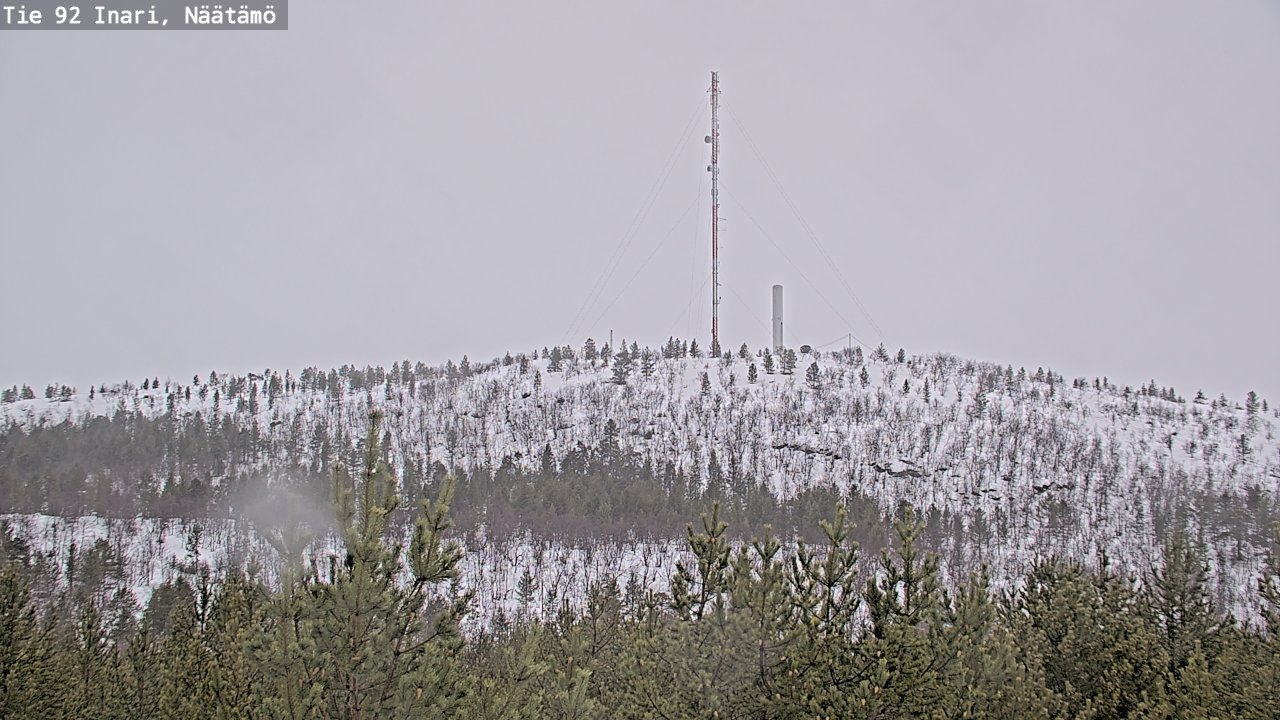 Weather Camera Image Road 92 Inari, Näätämö, Inari, Lappi