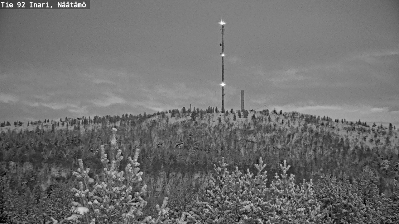 Weather Camera Image Road 92 Inari, Näätämö, Inari, Lappi