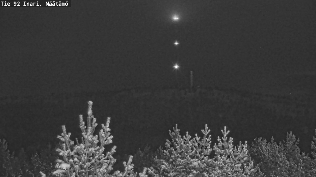 Weather Camera Image Road 92 Inari, Näätämö, Inari, Lappi