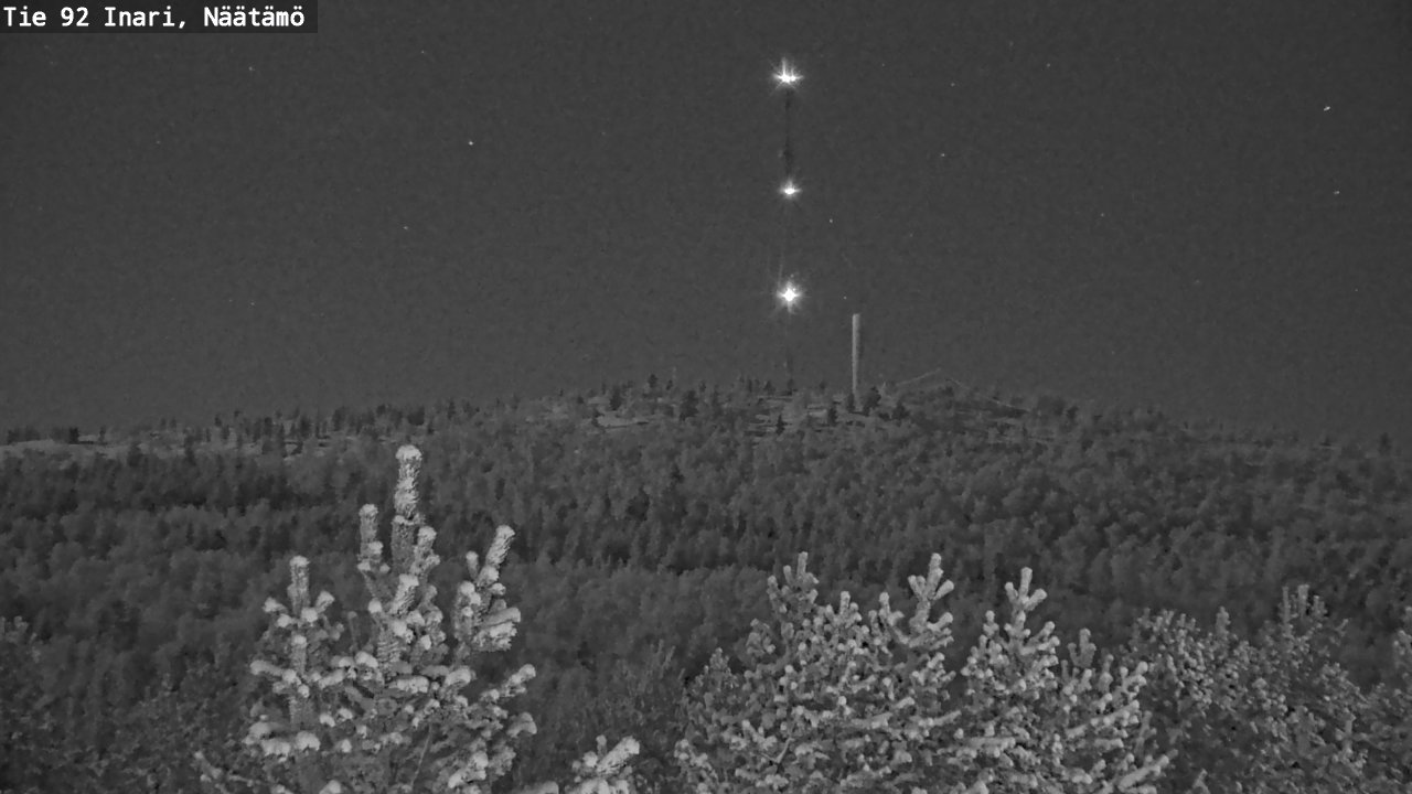 Kelikamerat Kuva Tie 92 Inari, Näätämö, Inari, Lappi