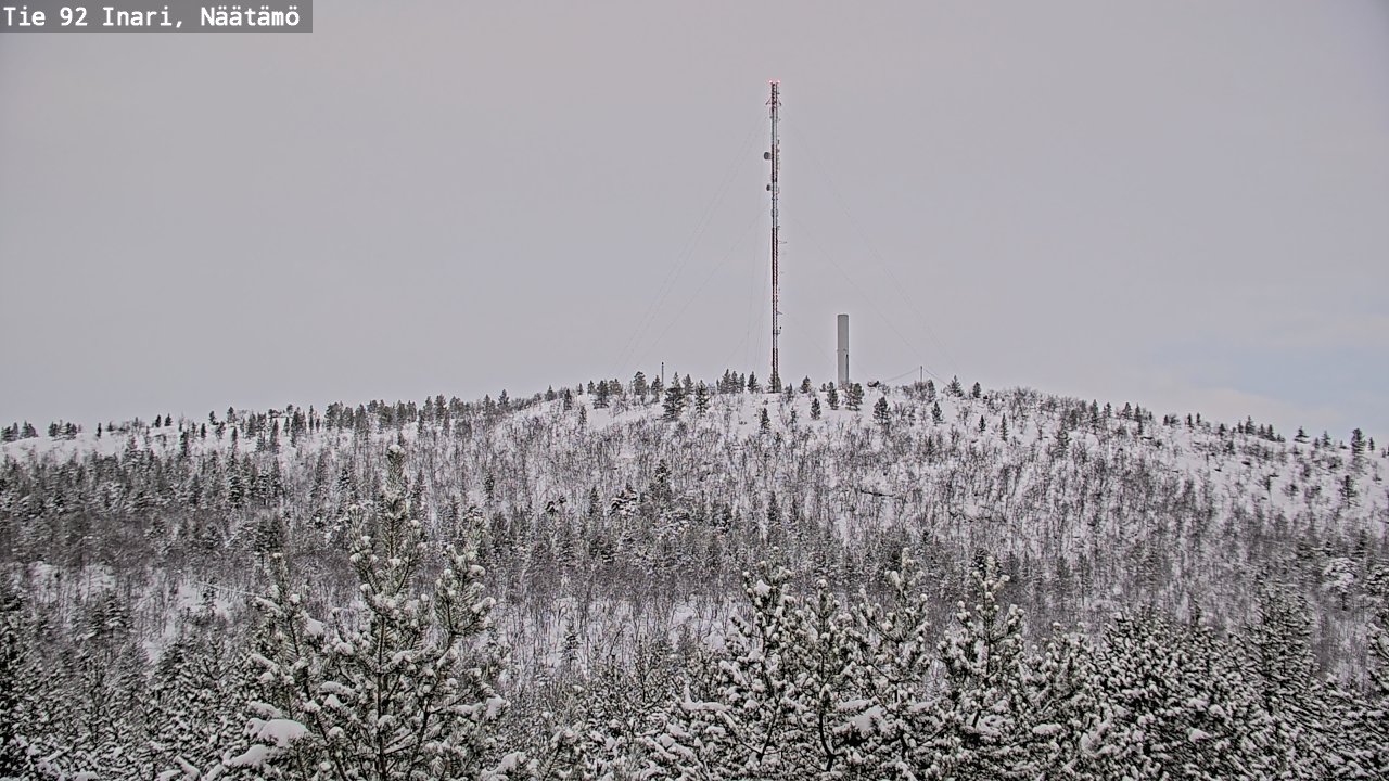 Weather Camera Image Road 92 Inari, Näätämö, Inari, Lappi