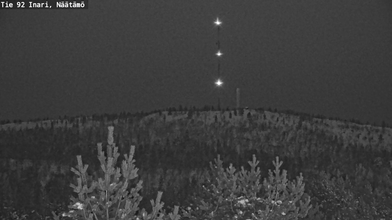 Weather Camera Image Väg 92 Enare, Näätämö, Inari, Lappi