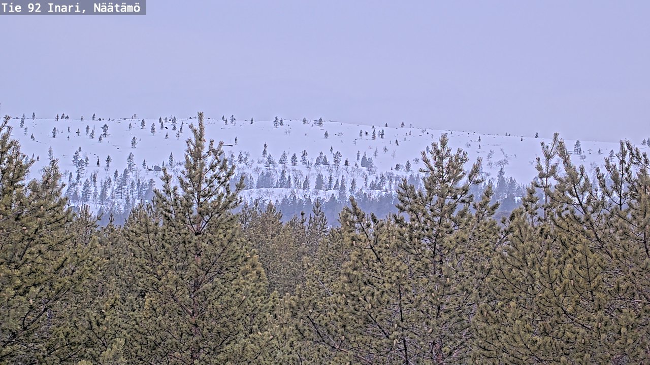 Weather Camera Image Road 92 Inari, Näätämö, Inari, Lappi