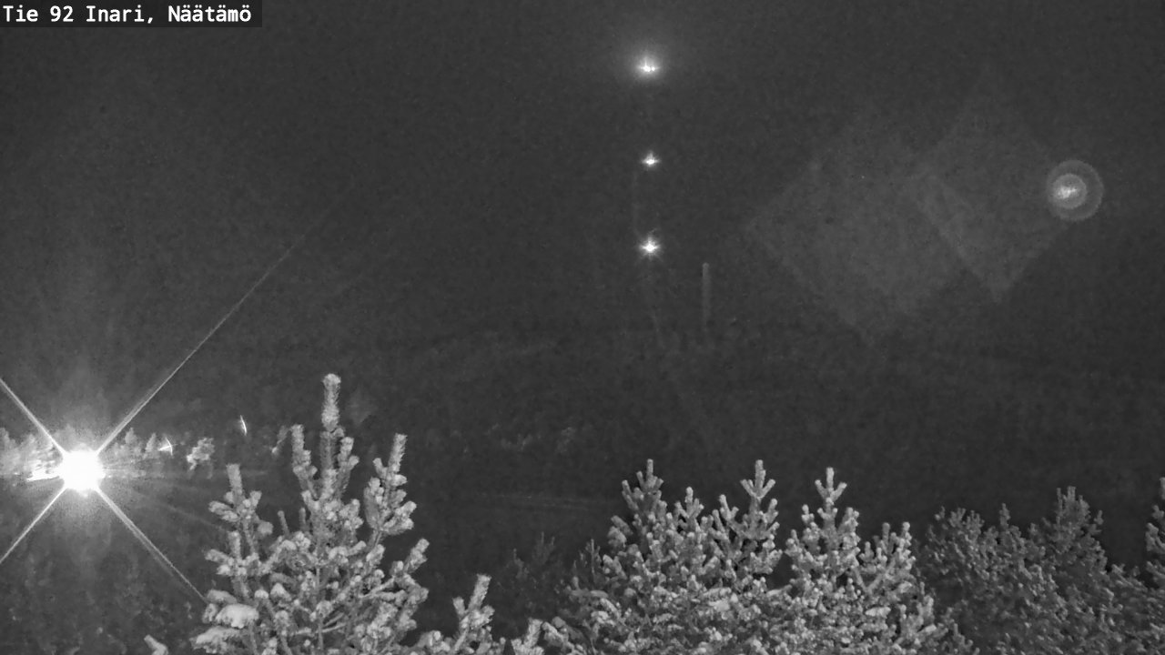 Weather Camera Image Road 92 Inari, Näätämö, Inari, Lappi