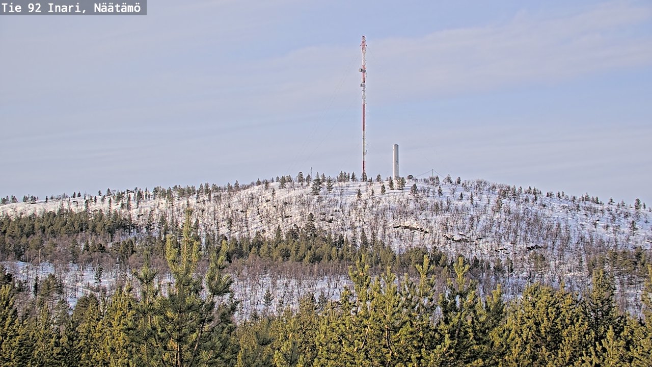 Kelikamerat Kuva Tie 92 Inari, Näätämö, Inari, Lappi