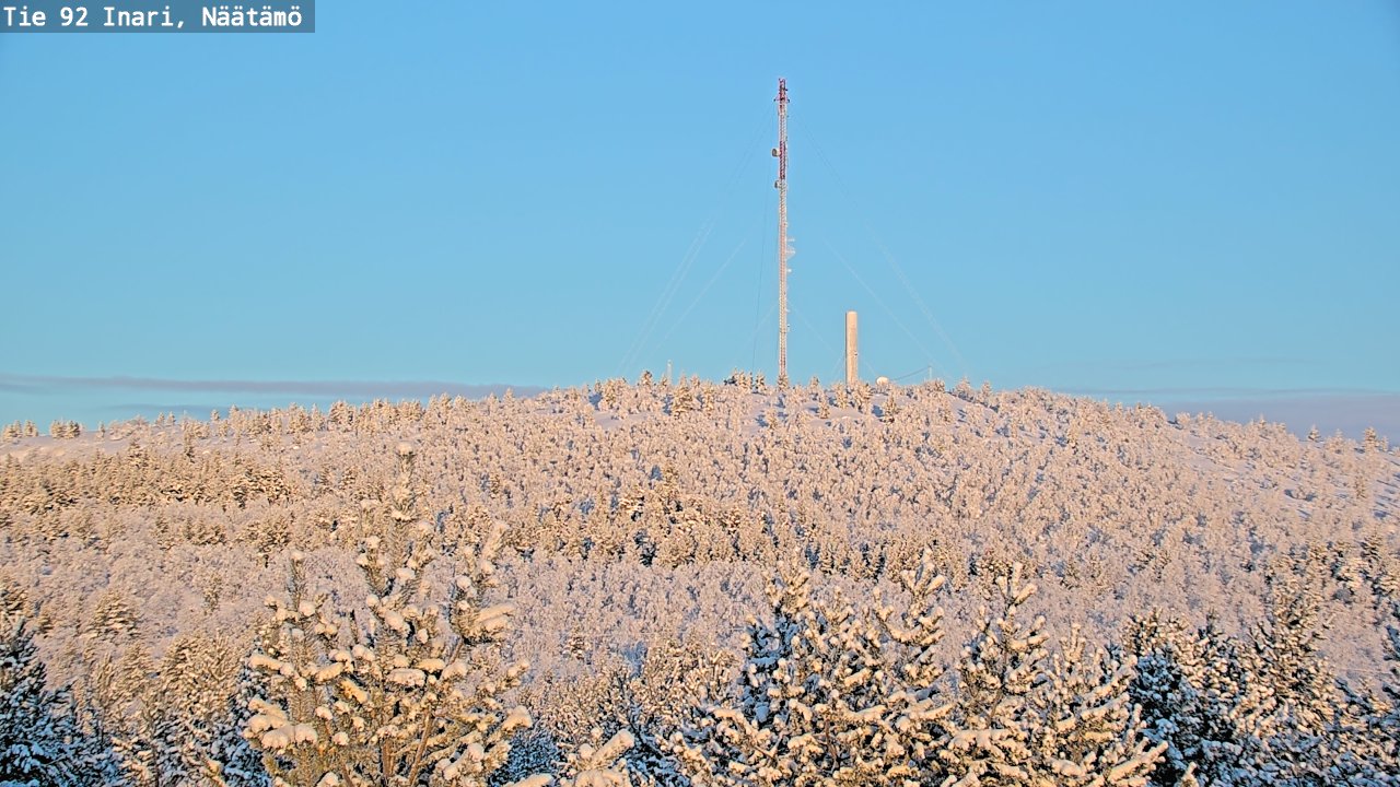 Kelikamerat Kuva Tie 92 Inari, Näätämö, Inari, Lappi
