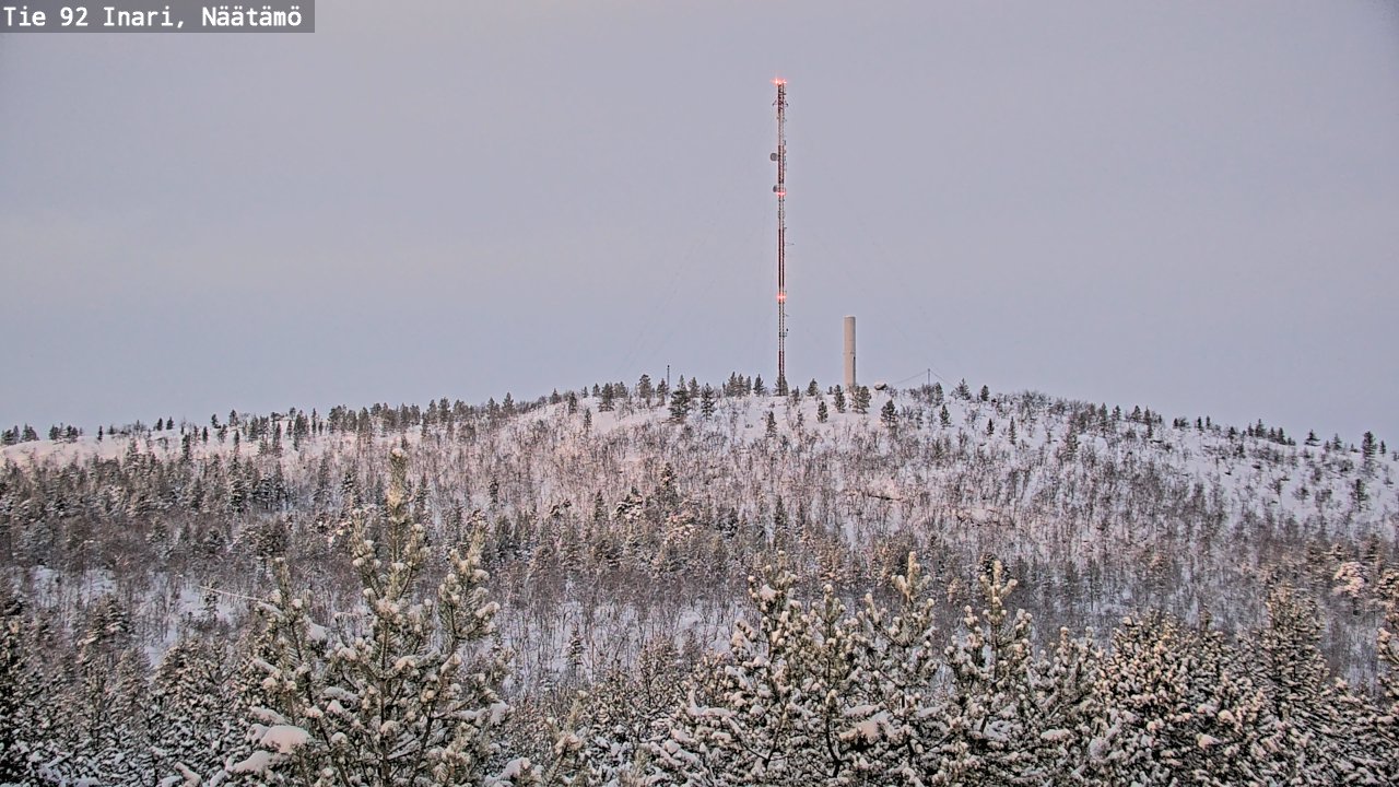 Weather Camera Image Road 92 Inari, Näätämö, Inari, Lappi