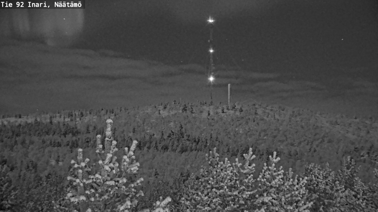 Kelikamerat Kuva Tie 92 Inari, Näätämö, Inari, Lappi