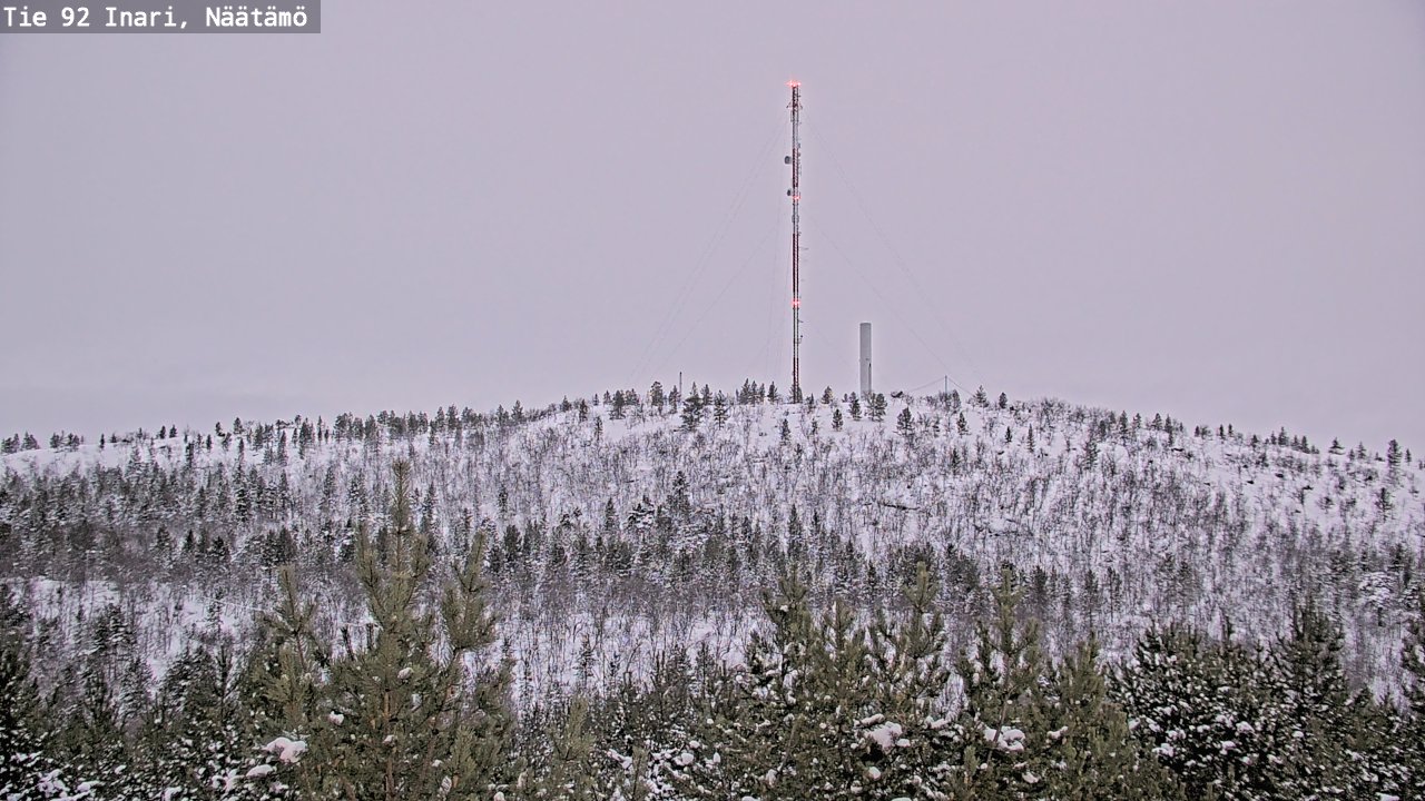 Weather Camera Image Väg 92 Enare, Näätämö, Inari, Lappi