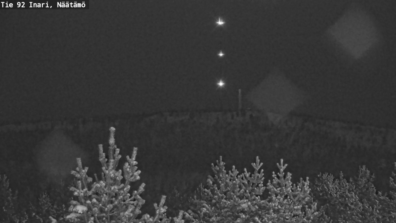 Weather Camera Image Road 92 Inari, Näätämö, Inari, Lappi