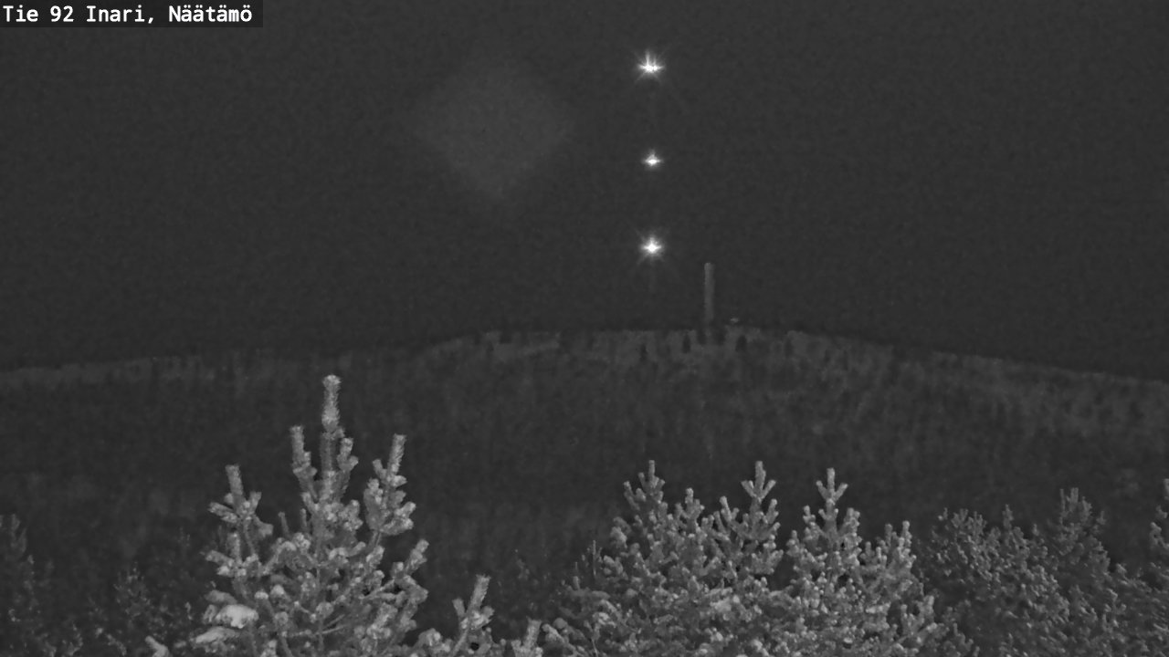 Weather Camera Image Road 92 Inari, Näätämö, Inari, Lappi