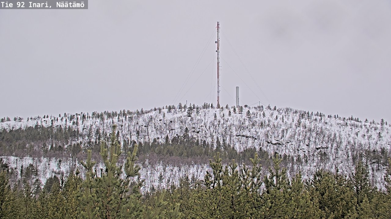 Weather Camera Image Road 92 Inari, Näätämö, Inari, Lappi