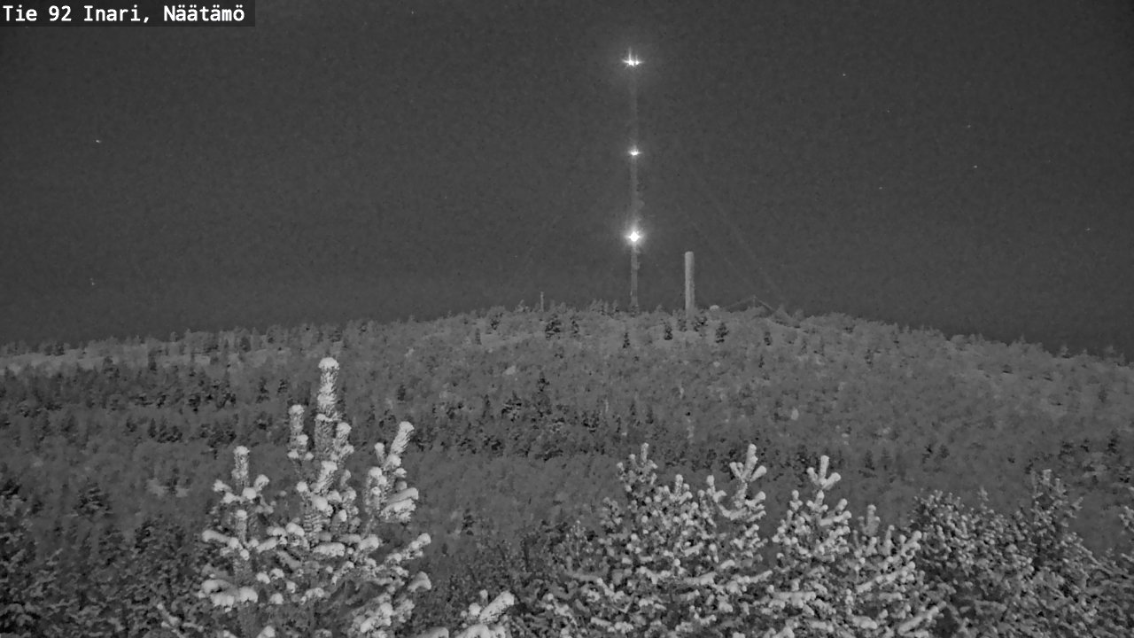 Kelikamerat Kuva Tie 92 Inari, Näätämö, Inari, Lappi