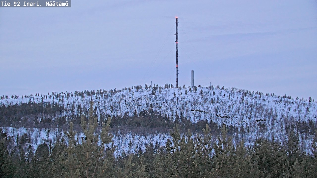 Kelikamerat Kuva Tie 92 Inari, Näätämö, Inari, Lappi