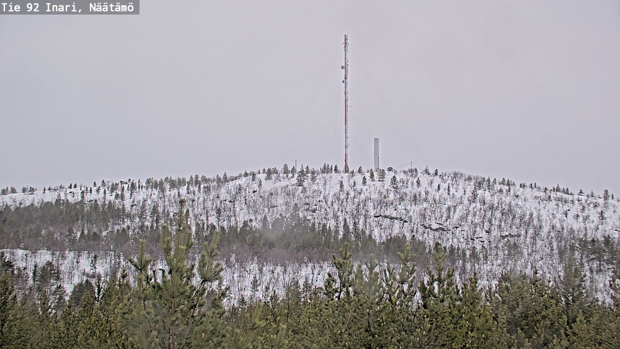 Weather Camera Image Road 92 Inari, Näätämö, Inari, Lappi