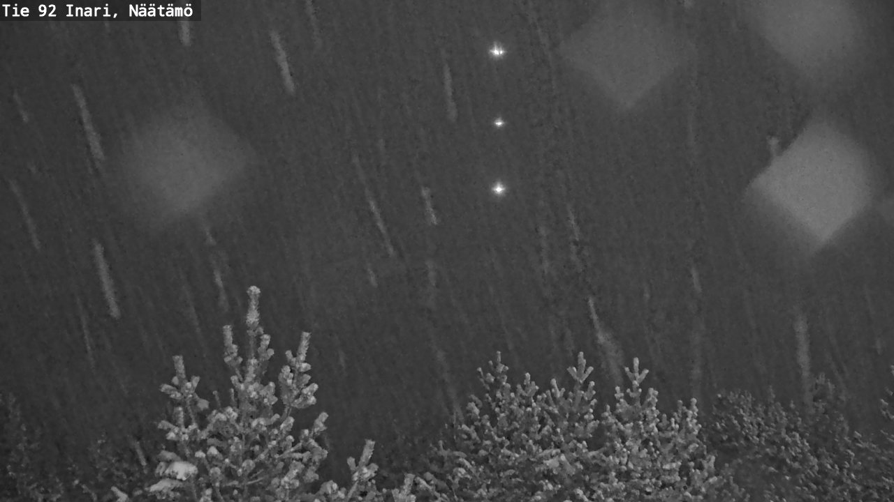 Weather Camera Image Road 92 Inari, Näätämö, Inari, Lappi