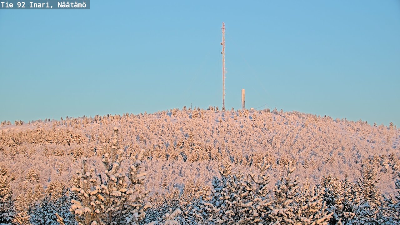 Kelikamerat Kuva Tie 92 Inari, Näätämö, Inari, Lappi