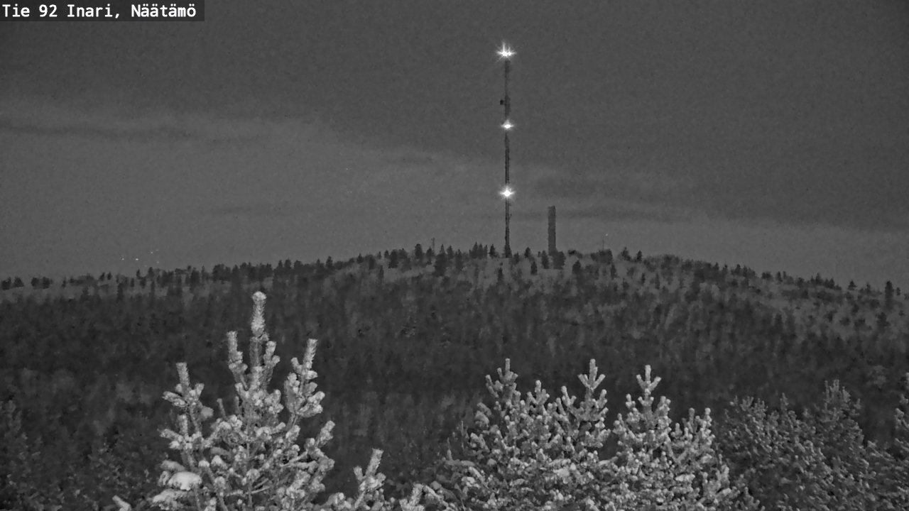 Weather Camera Image Road 92 Inari, Näätämö, Inari, Lappi